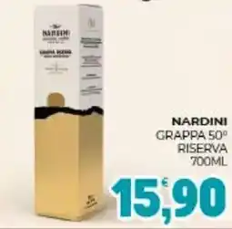 Eté Nardini grappa 50º riserva offerta