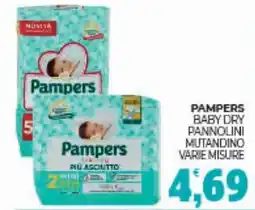 Eté Pampers baby dry pannolini mutandino offerta
