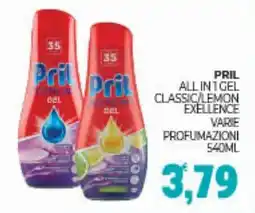 Eté Pril all in 1 gel classic/lemon exellence offerta