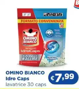 Acqua & Sapone OMINO BIANCO Idro Caps lavatrice 30 caps offerta