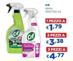 Acqua & Sapone CIF spray offerta