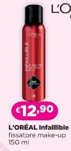 Acqua & Sapone L'ORÉAL Infaillible fissatore make-up offerta