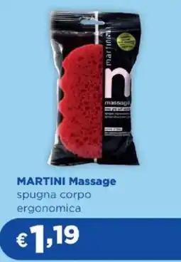 Acqua & Sapone MARTINI Massage spugna corpo ergonomica offerta
