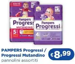 Acqua & Sapone PAMPERS Progressi / Progressi Mutandino pannolini offerta