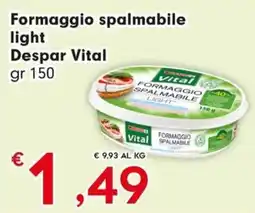 DeSpar Express Formaggio spalmabile light Despar Vital offerta