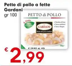 DeSpar Express Petto di pollo a fette Gardani offerta