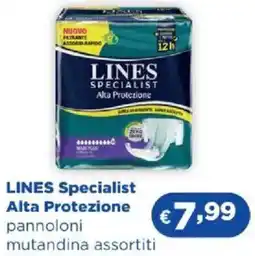 Acqua & Sapone LINES Specialist Alta Protezione pannoloni mutandina offerta