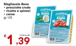 DeSpar Express Sfogliavelo Rana prosciutto crudo - ricotta e spinaci - Carne offerta