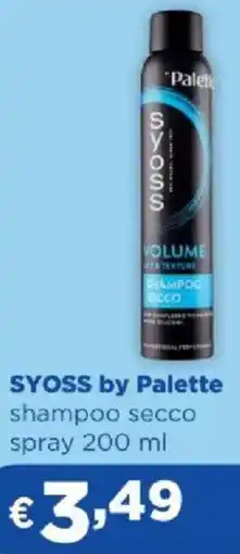 Acqua & Sapone SYOSS by Palette shampoo secco spray offerta