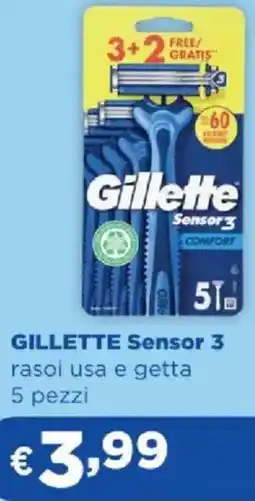 Acqua & Sapone GILLETTE Sensor 3 rasoi usa e getta offerta