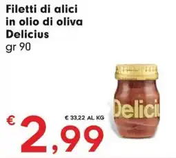 DeSpar Express Filetti di alici in olio di oliva Delicius offerta