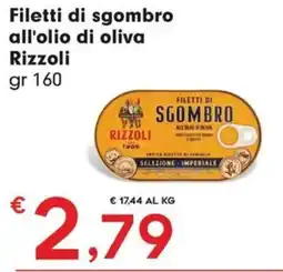 DeSpar Express Filetti di sgombro all'olio di oliva Rizzoli offerta