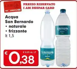 DeSpar Express Acqua San Bernardo offerta