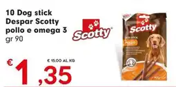 DeSpar Express 10 Dog stick Despar Scotty pollo e omega 3 offerta