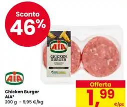 Eurospar Chicken Burger AiA offerta