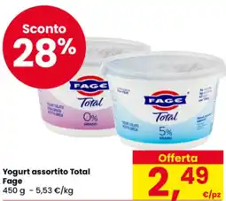 Eurospar Yogurt assortito Total Fage offerta
