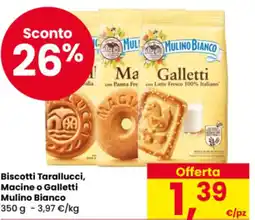 Eurospar Biscotti Tarallucci, Macine o Galletti Mulino Bianco offerta