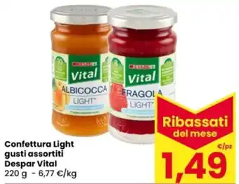 Eurospar Confettura Light gusti assortiti Despar Vital offerta