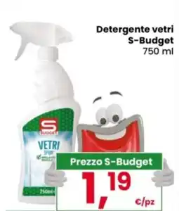 Eurospar Detergente vetri S-Budget offerta