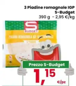 Eurospar 3 Piadine romagnole IGP S-Budget offerta