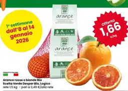 Eurospar Arance rosse o bionde Bio Scelta Verde Despar Bio, Logico offerta
