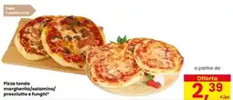 Eurospar Pizza tonda margherita/salamino/ prosciutto e funghi offerta