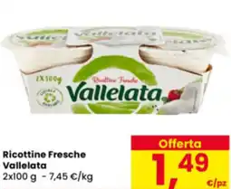 Eurospar Ricottine Fresche Vallelata offerta