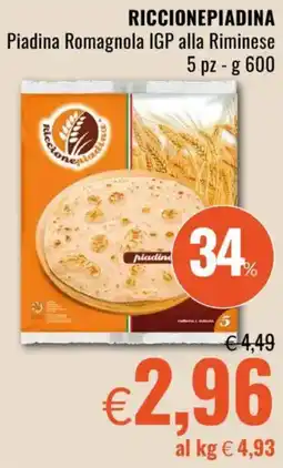 Famila RICCIONEPIADINA Pasta Fresca Ripiena Piadina Romagnola IGP alla Riminese offerta