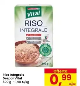 Eurospar Riso Integrale Despar Vital offerta