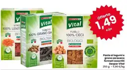 Eurospar Pasta ai legumie grano saraceno formati assortiti Despar Vital offerta