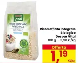 Eurospar Riso Soffiato Integrale Biologico Despar Vital offerta