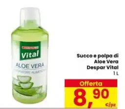 Eurospar Succo e polpa di Aloe Vera Despar Vital offerta
