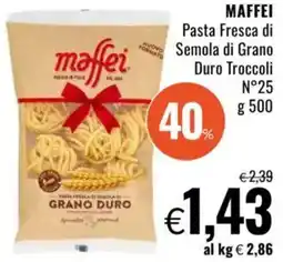 Famila MAFFEI Pasta Fresca di Semola di Grano Duro Troccoli No 25 offerta