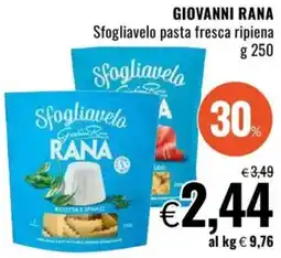 Famila GIOVANNI RANA Sfogliavelo pasta fresca ripiena offerta