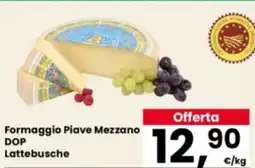 Eurospar Formaggio Piave Mezzano DOP Lattebusche offerta