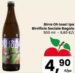 Eurospar Birra Oh Issa! Ipa Birrificio Sociale Bagolo offerta