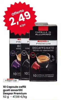 Eurospar 10 Capsule caffe Despar Premium offerta