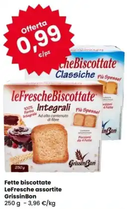 Eurospar Fette biscottate LeFresche assortite GrissinBon offerta
