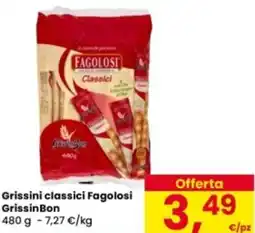 Eurospar Grissini classici Fagolosi GrissinBon offerta