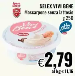 Famila SELEX VIVI BENE Mascarpone senza lattosio offerta