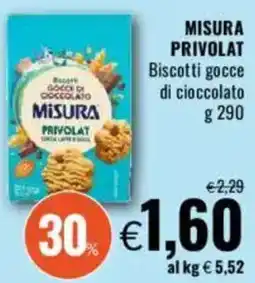 Famila MISURA PRIVOLAT Biscotti gocce di cioccolato offerta