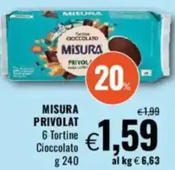 Famila MISURA PRIVOLAT 6 Tortine Cioccolato offerta