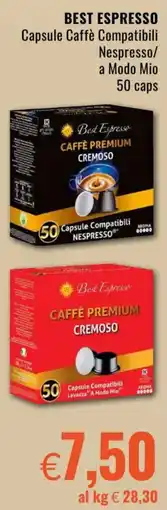 Famila BEST ESPRESSO Capsule Caffè Compatibili Nespresso/ a Modo Mio offerta