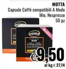 Famila MOTTA Capsule Caffè compatibili A Modo Mio, Nespresso offerta