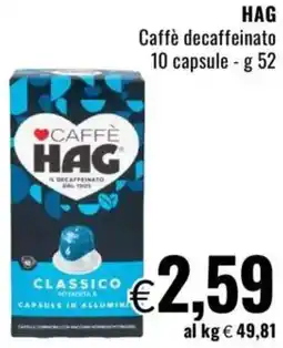 Famila HAG Caffè decaffeinato offerta