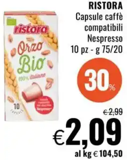 Famila RISTORA Capsule caffè compatibili Nespresso offerta