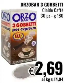 Famila ORZOBAR 3 GOBBETTI Cialde Caffè offerta