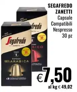 Famila SEGAFREDO ZANETTI Capsule Compatibili Nespresso offerta