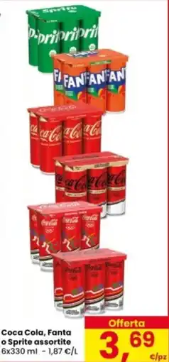 Eurospar Coca Cola, Fanta o Sprite offerta