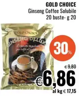 Famila GOLD CHOICE Ginseng Coffee Solubile offerta